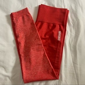 Gymshark red adapt ombré leggings